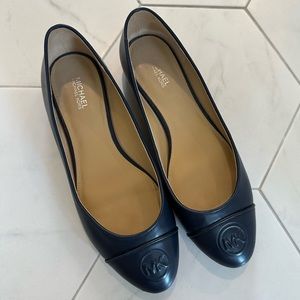 Michael Kors navy blue ballet flats, size 7.5
